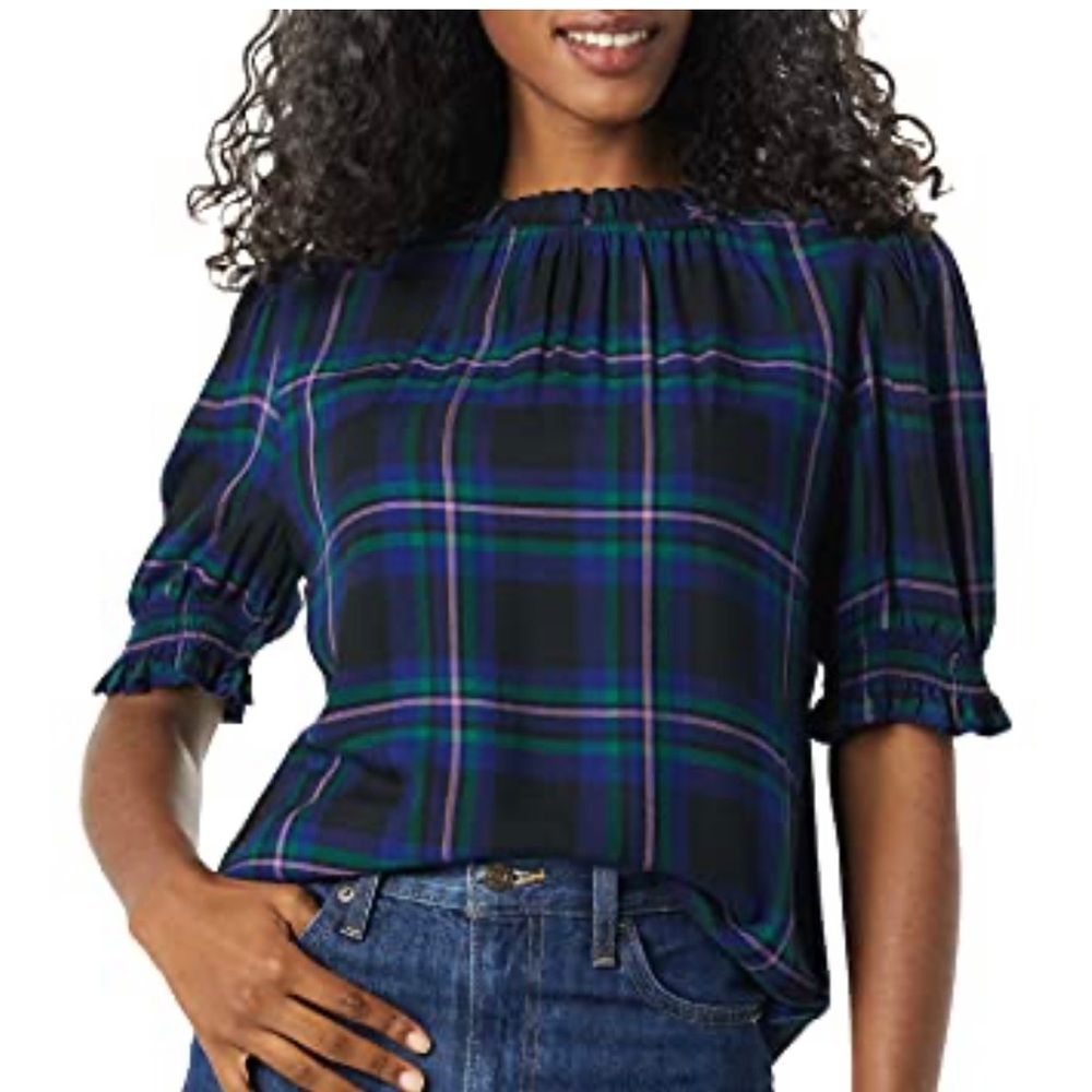 Ladies plaid blouse